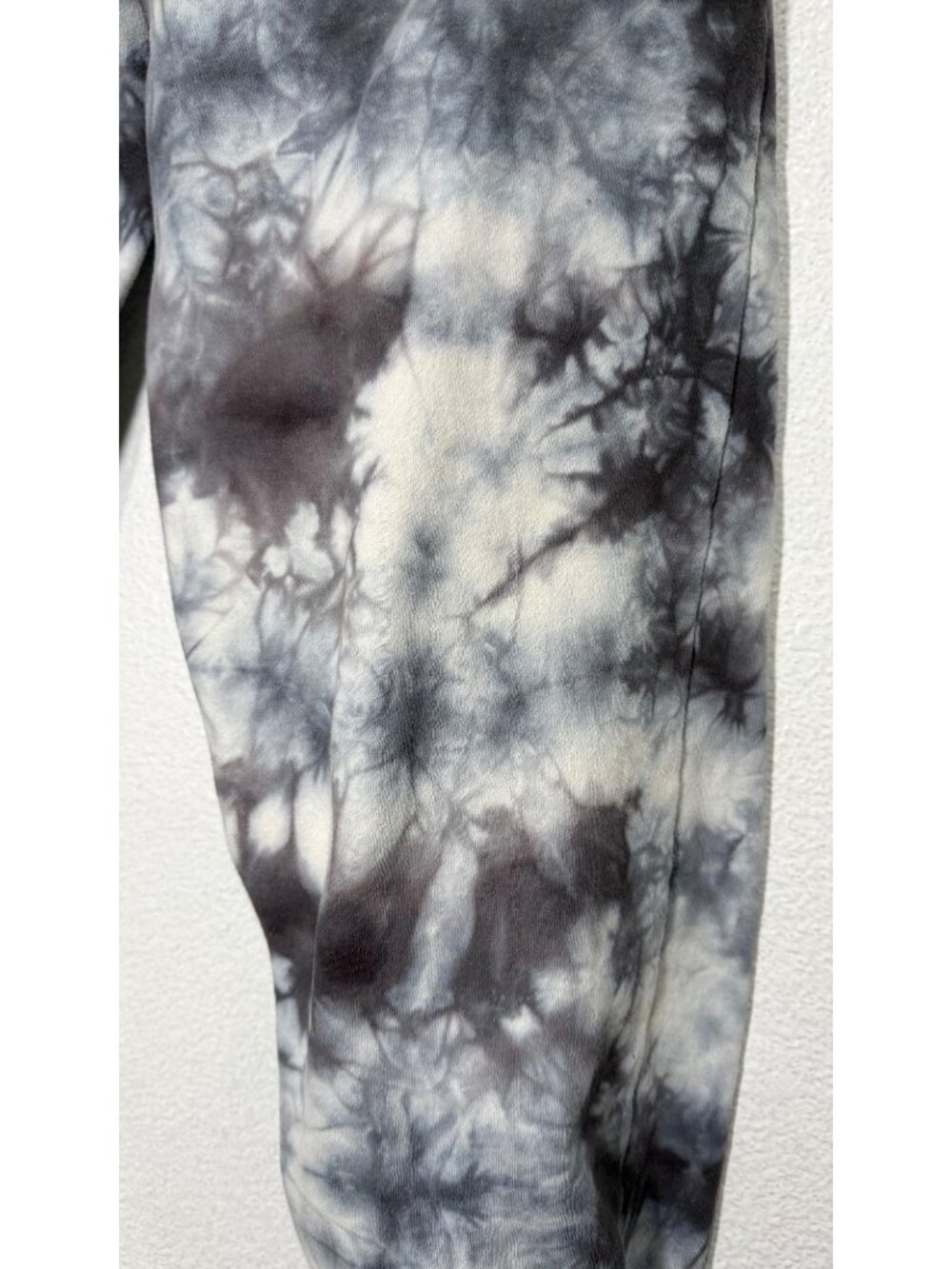Maui And Sons Tie-Dye Jogger Sweatpants Black White Cotton Blend Drawstring XL - Picture 4 of 7